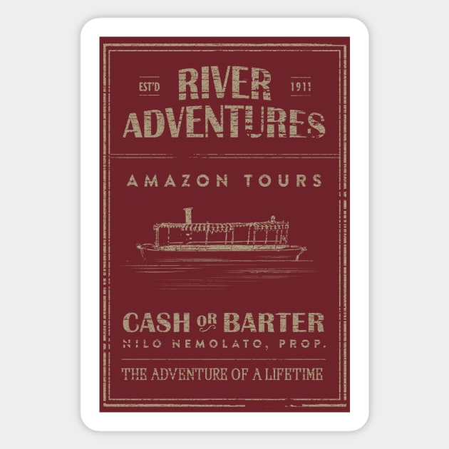 River Adventure Amazon Tours Sticker by Heyday Threads